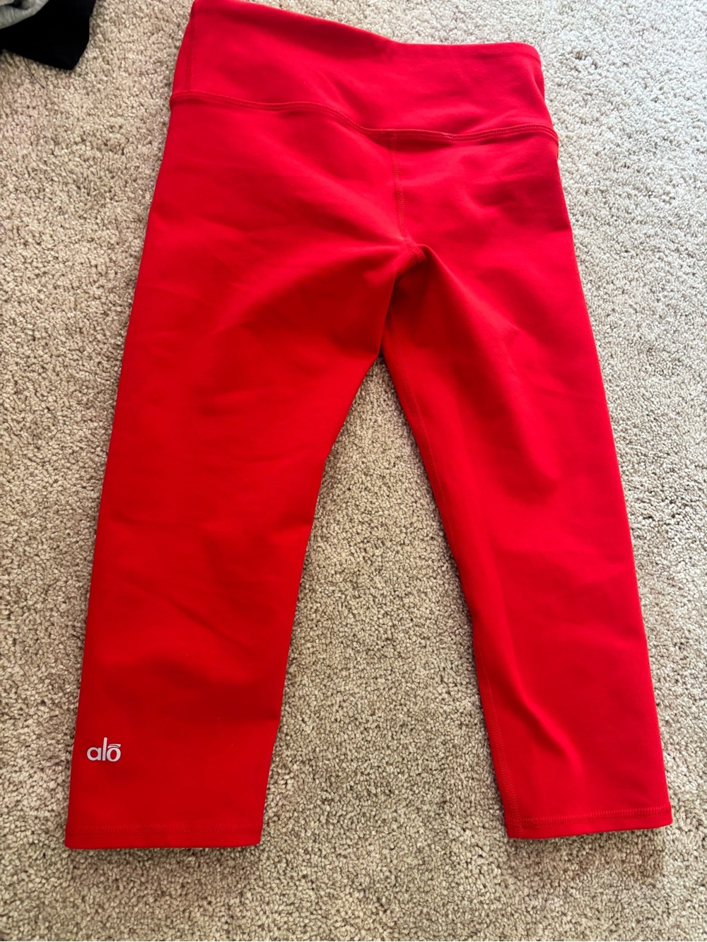 ALO Yoga Red Cropped Active Leggings